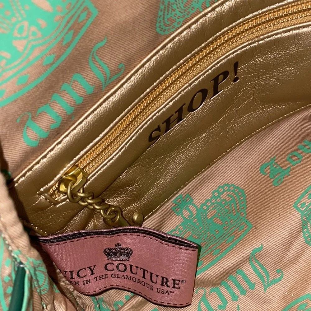 Juicy Couture VINTAGE Bowler handbag with VINTAGE key and chain hardware